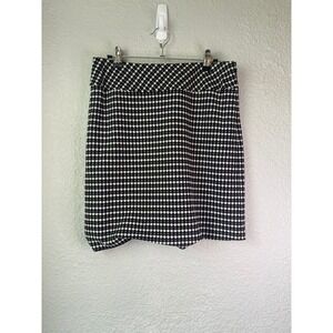 Ann Taylor LOFT Skirt - Black & White Polka Dot Career Pencil Skirt - Size 6‎